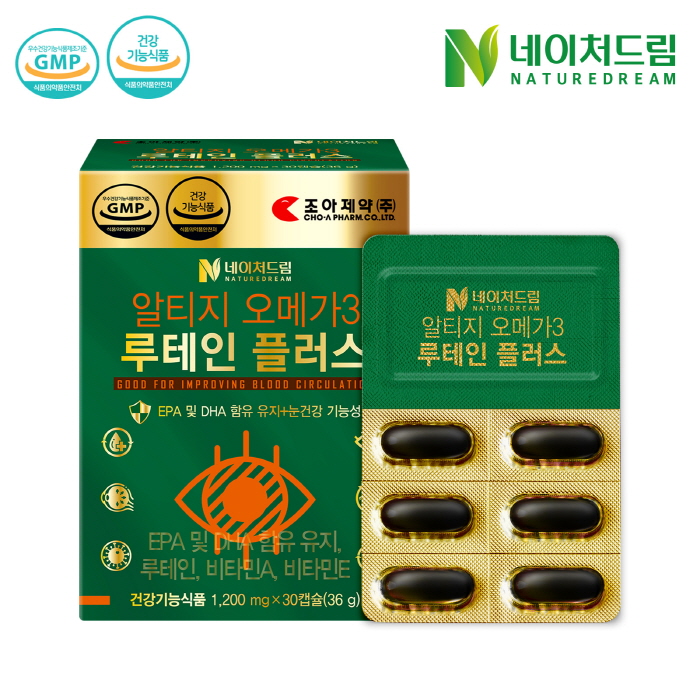[네이처드림]알티지 오메가3 루테인 플러스 1,200mg 30캡슐